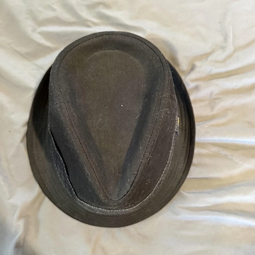 Levi's Hat Fedora Mens XL Black Cotton Twill Lined Casual Classic Logo